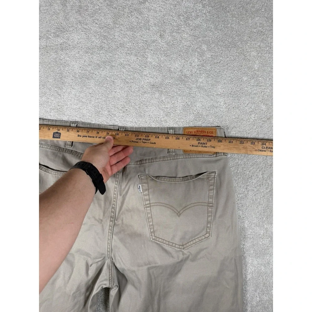 Levi's 541 White Tab Beige Men's Stretch Athletic Denim Jeans Size 40x30 Work **